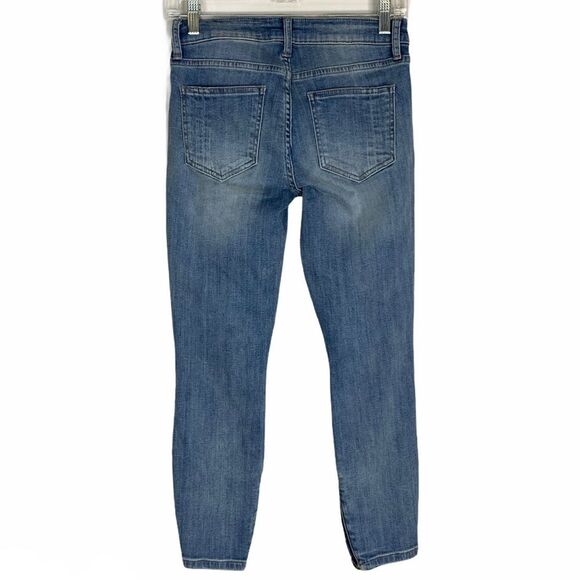 Pistola Tory Distressed Cropped Ankle Zip Skinny Jeans Size 26 New - Picture 7 of 16
